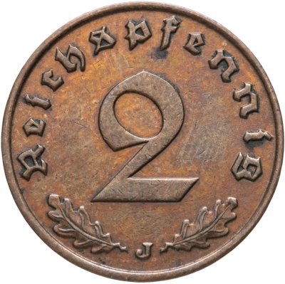 купить Германия, Третий Рейх 2 рейхспфеннига (Reichspfennig) 1938