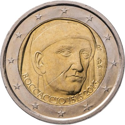 купить Италия 2 евро 2013 "700 лет со дня рождения Джованни Боккаччо"