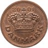 Купить Дания 50 эре 2001
