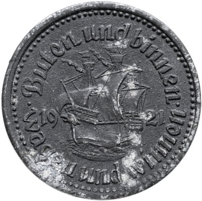 купить Германия "Бремен" 50 пфеннигов 1921 нотгельд