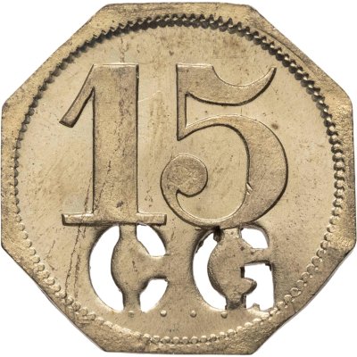 купить Германия, нотгельд 15 пфеннигов 1914-1924 Новый Стреловый Клуб (Neues Shutzenhaus)