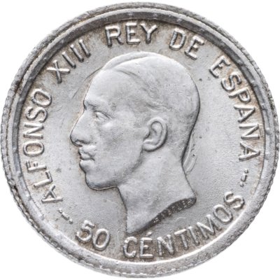 купить Испания 50 сентимо (centimos) 1926