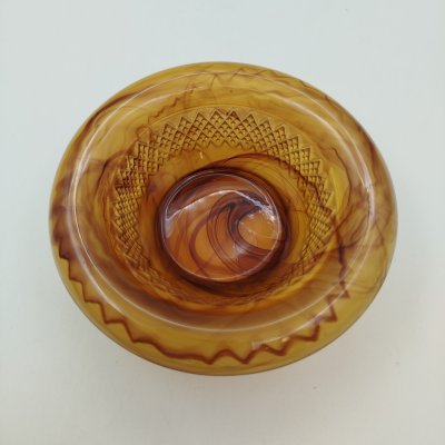 купить Розетка "Amber Cloud", компания "George Davidson & Co", стекло, матовое, пресс, Великобритания, 1920-1930 гг.