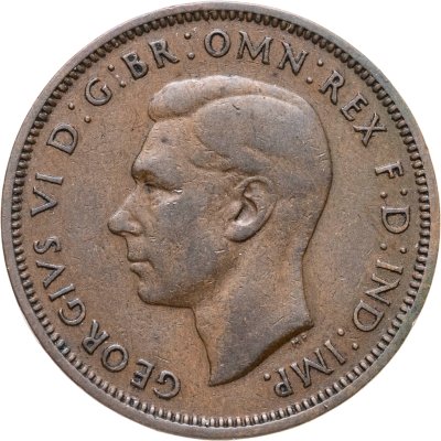 купить Великобритания 1/2 пенни (penny) 1946