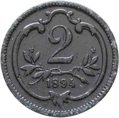 купить Австрия 2 геллера (heller) 1894