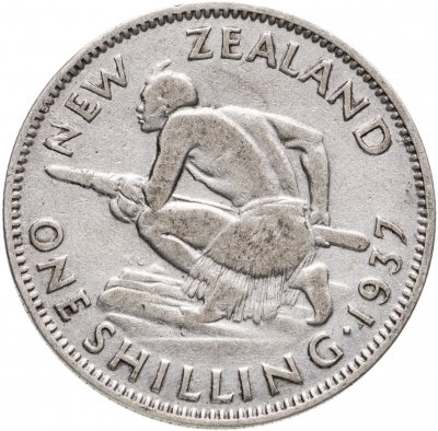 купить Новая Зеландия 1 шиллинг (shilling) 1937