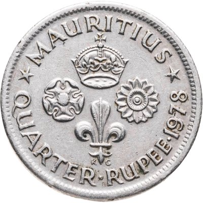 купить Маврикий 1/4 рупии (rupee) 1978