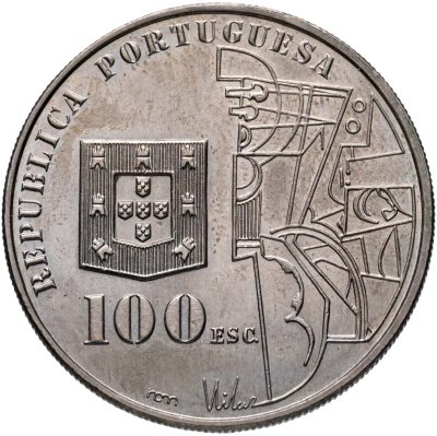 купить Португалия 100 эскудо (escudos) 1987 100 лет со дня рождения Амадеу ди Соуза-Кардозу