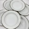 Купить Набор из 6-ти суповых тарелок, Chori Murakami, фарфор, серебрение, Япония, 1970-1990 гг.