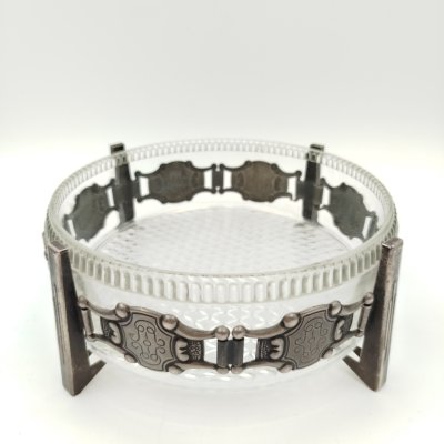 купить Пепельница "Латы", стекло, металл, Завод «Плутон», СССР, 1970-1990 гг.