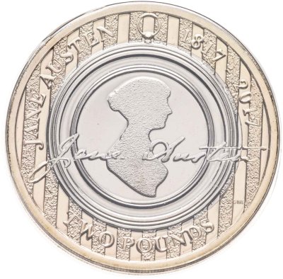 купить Великобритания 2 фунта (pounds) 2017 "200 лет со дня смерти Джейн Остин" в буклете