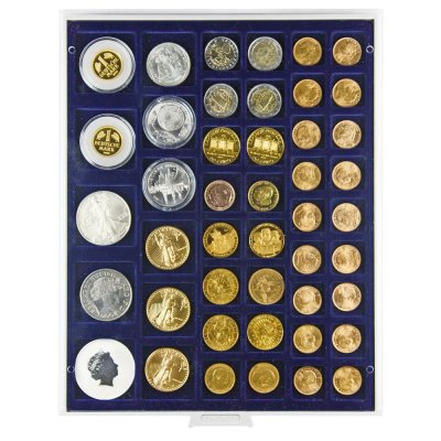 купить Бокс Marine на 45 монет разных диаметров (Lindner, Германия)