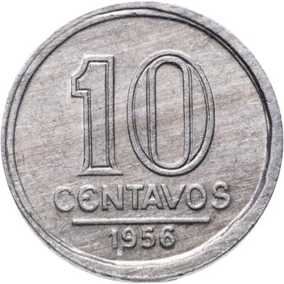 купить Бразилия 10 сентаво (centavos) 1956