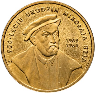 купить Польша 2 злотых 2005 "500 лет со дня рождения Миколая Рея"