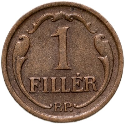 Купить Венгрия 1 филлер (filler) 1939