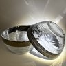 Купить Набор из 2-х салатников, украшенных растительным декором, стекло, серебрение, Российская Федерация, 2000-2010 гг.