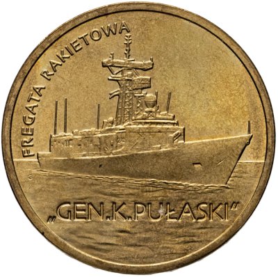 купить Польша 2 злотых (zlote) 2013 Польские суда - Ракетный фрегат "Генерал К. Пулаский"
