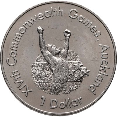 купить Новая Зеландия 1 доллар (dollar) 1989 "XIV Игры Содружества 1990 - Бегун"