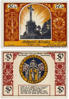 купить Германия (Померания: Кеслин) 50 пфеннигов 1921 (B8)