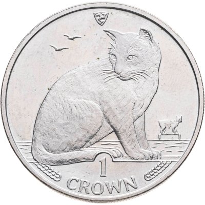 купить Остров Мэн 1 крона (crown) 1990 "Кошки - Уличная кошка"