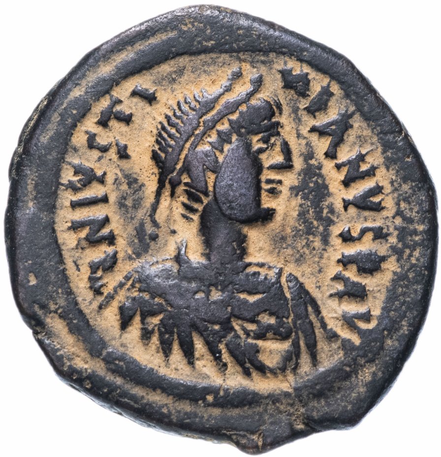 купить Византийская империя, Юстиниан I, 527-565 годы, 40 нуммиев (фоллис).