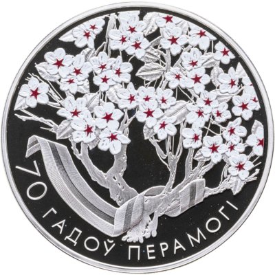 купить Беларусь 20 рублей 2015 "70 лет Победе в Великой Отечественной войне» в футляре