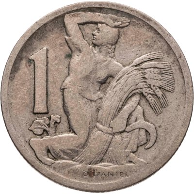 купить Чехословакия 1 крона (crown) 1924