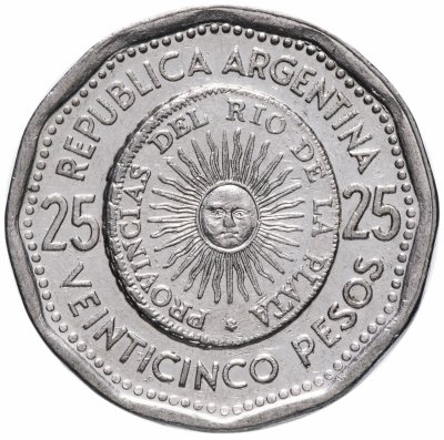 купить Аргентина 25 песо (pesos) 1966