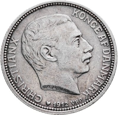 купить Дания 2 кроны (kroner) 1912 смерть Фредерика VIII и вступление на престол Кристиана X