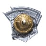 Купить Знак "Ударнику Сталинского призыва", тяжелый металл, эмаль, винт, 1950-е гг.