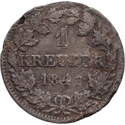 купить Бавария 1 крейцер 1847