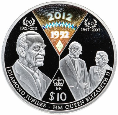 купить Кирибати 10 долларов 2011 "Бриллиантовый юбилей королевы Елизаветы II"
