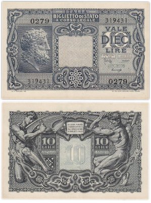купить Италия 10 лир 1944
