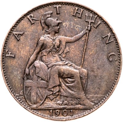 купить Великобритания 1 фартинг (farthing) 1901