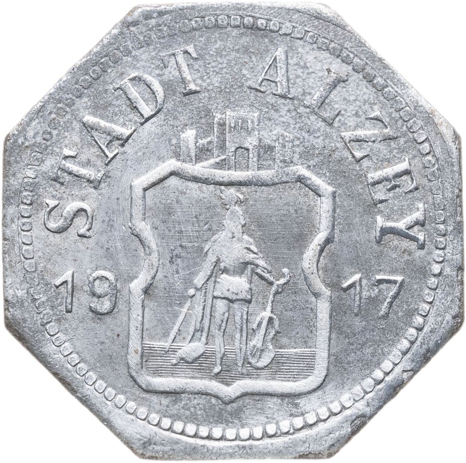 Купить Германия, Альцей 10 пфеннигов 1917