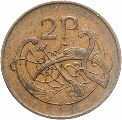 купить Ирландия 2 пенса (pence) 1971-1988 (бронза - не магнетик)