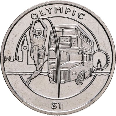 купить Сьерра-Леоне 1 доллар (dollar) 2012 "XXX летние Олимпийские Игры, Лондон 2012 - Прыжок с шестом"