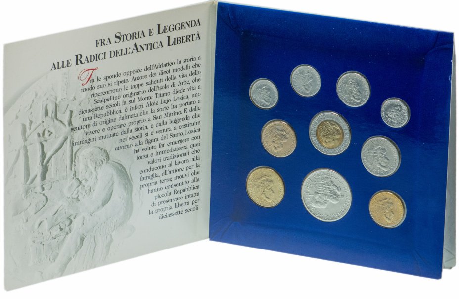купить Сан-Марино набор из 10 монет 1994 в буклете