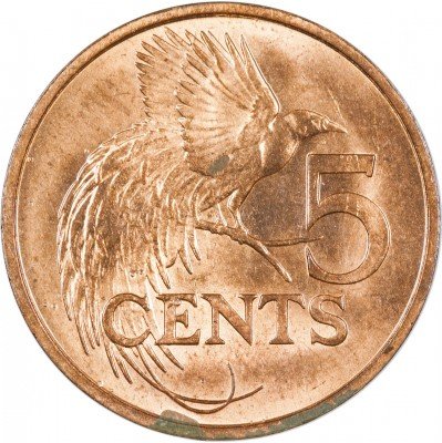 купить Тринидад и Тобаго 5 центов 1977