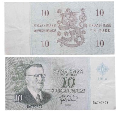 купить Финляндия 10 марок 1963