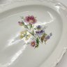 Купить Пара сервировочных блюд (селедочниц) овальной формы с декором в виде полевых цветов, фарфор, деколь, золочение, Kahla, ГДР, 1960-1990 гг.