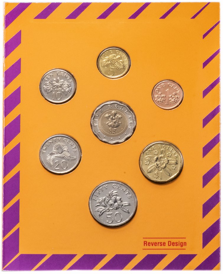 купить Сингапур набор монет 1992 (7 монет в буклете)