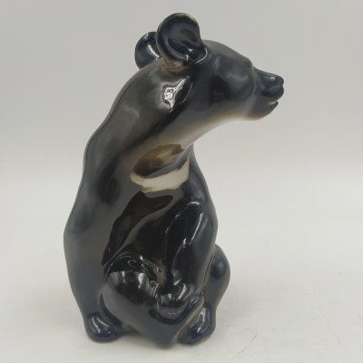 купить Статуэтка "Медведь гималайский", скульптор П.П. Веселов, фарфор, аэрография, Ленинградский фарфоровый завод (ЛФЗ), СССР, 1960-1990 гг.