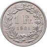 Купить Швейцария 1 франк (franc) 1981