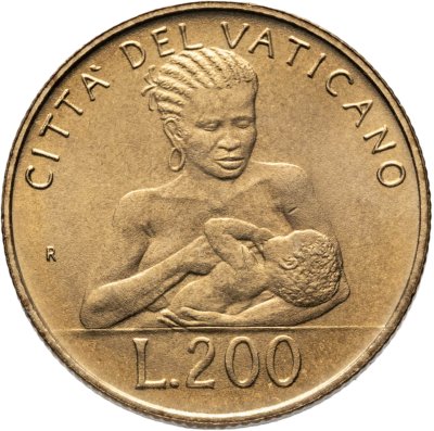 купить Ватикан 200 лир 1992