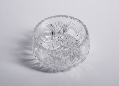 Купить Ваза (конфетница)  выполненная в технике "алмазная грань", хрусталь, СССР, 1970-1990 гг.