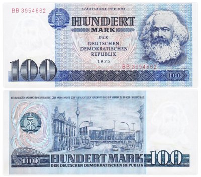 купить Германия (ГДР) 100 марок 1975 (Pick 31а) Карл Маркс