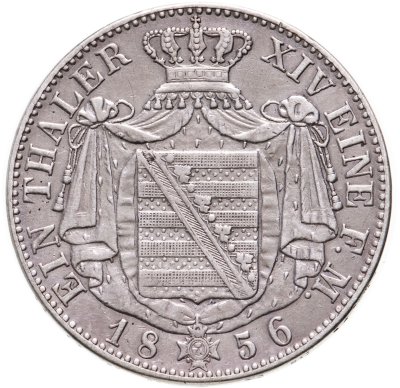 купить Королевство Саксония 1 талер (thaler) 1856