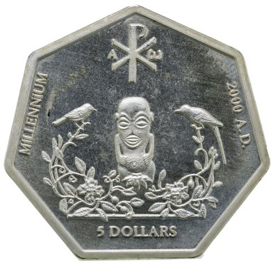 купить Острова Кука 5 долларов 1999 "Миллениум"