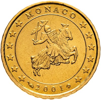 купить Монако 10 центов (cents) 2001